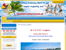 Tablet Screenshot of motyl.pl